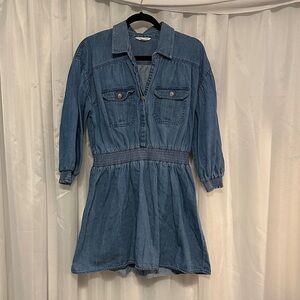 American Eagle Outfitters Light Blue Denim Dress